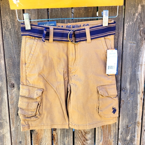 U.S. Polo Assn. Other - U.S.Polo Assn. Kinds Tan Cargo Shorts Boys Size 6
